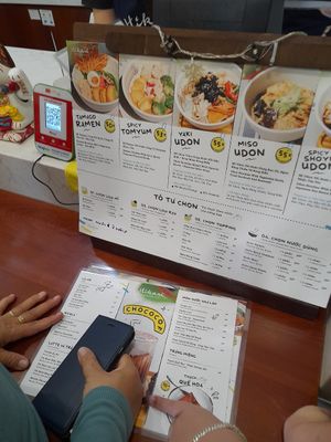 Menu at Hikari Vegetarian Cafe Q10 in Ho Chi Minh City