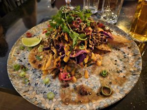 Asian taco at Miss Sara in Hudiksvall