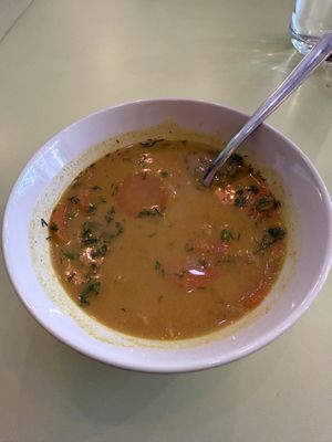 Carrot soup  at LAS in Lodz