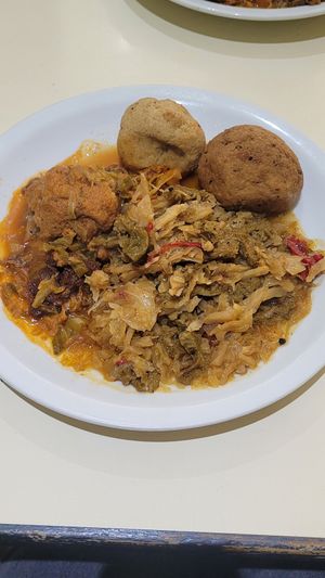 sauerkraut, tofu balls and seitan at Ren - San Martin in San Carlos De Bariloche