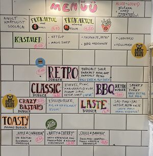   at Retro Burger in Tallinn