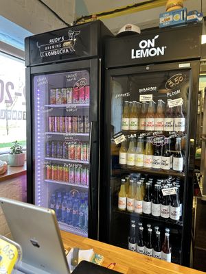 Drink selection  at Retro Burger in Tallinn