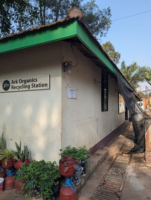 Entrance at Ark Organics in Kampala