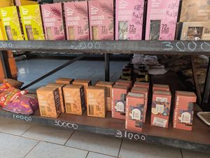 A few vegan crackers at Ark Organics in Kampala