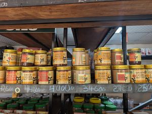 Nut butter at Ark Organics in Kampala
