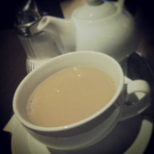 Coffee and tea with soy milk available at Pizzeria Casa Piccola in Vienna