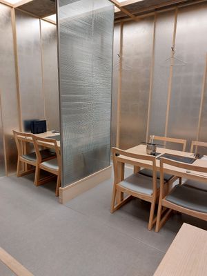 Seating at Kyōto Hyōto Kyōto Ekimae Honten in Kyoto