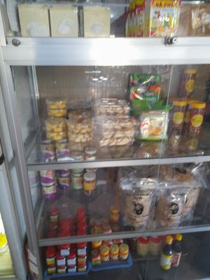 Vegan products for sell at Thanh Lương in Ho Chi Minh City