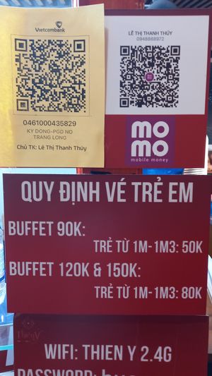 QR code at Thien Y in Ho Chi Minh City