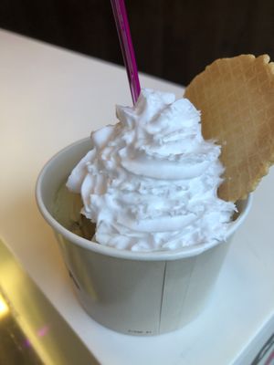 Vegan cream and „milk based“ flavors available   at Mica Eisdiele  in Stuttgart