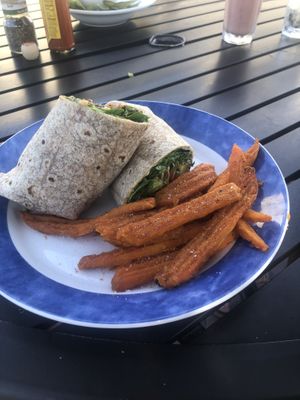 Super vegan wrap  at Cafe Evergreen in Nokomis