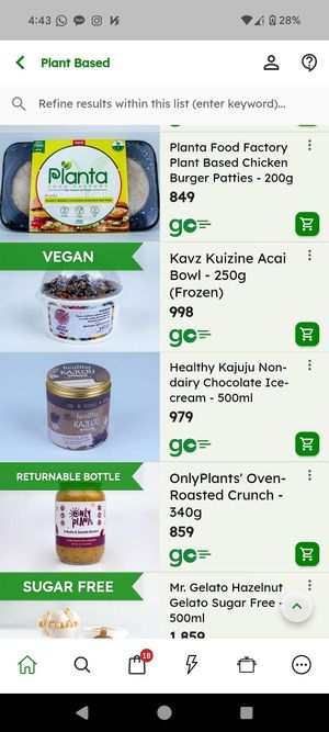 Acai bowl, vegan ice cream at Greenspoon - Online Supermarket in Nairobi