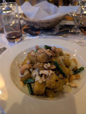 Pumpkin dish at Aardvark Safari Lodge in Katunguru