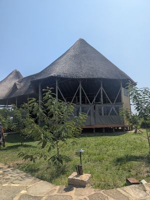 The lodge at Aardvark Safari Lodge in Katunguru
