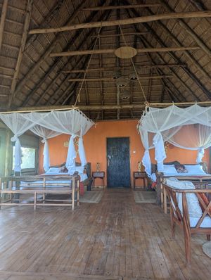 The room at Aardvark Safari Lodge in Katunguru