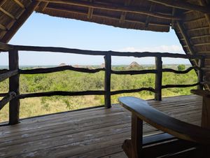 The view at Aardvark Safari Lodge in Katunguru