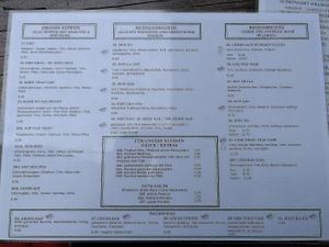 Menu card back at Chay Village - Friedrichshain in Berlin