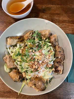 Fried spring rolls with rice noodles.   at Chay Village - Friedrichshain in Berlin