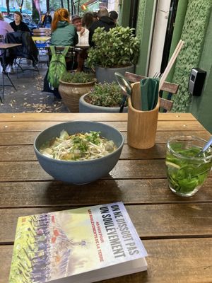 Warming soup on a cold and wet August day!  at Chay Village - Friedrichshain in Berlin