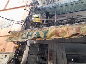 Old faded sign at Phát Tâm  in Ho Chi Minh City