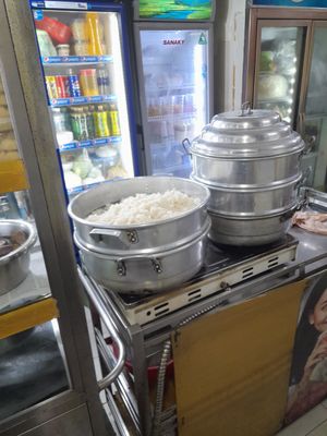Kitchen area at Phát Tâm  in Ho Chi Minh City