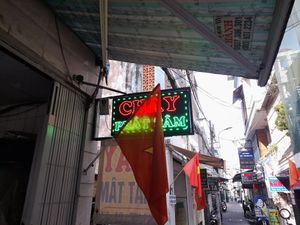 Sign outside at Phát Tâm  in Ho Chi Minh City