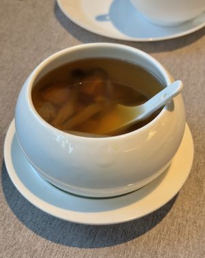 Truffle mushroom broth (very flavourful )  at Soodle - 蔬稻·素菜 in Guangzhou