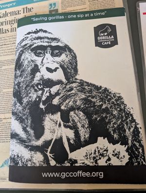 Menu at Gorilla Conservation Café - Entebbe in Entebbe