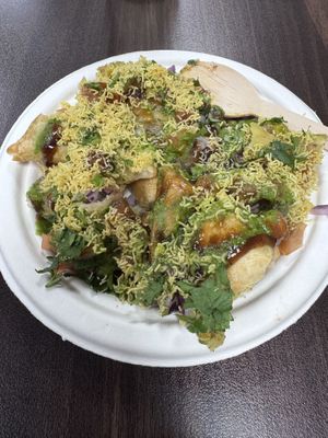 Samosa chaat   at Potoba  in Edinburgh