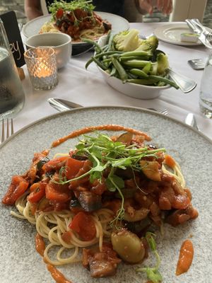 Pasta w Mediterranean veg main  at Glaramara Hotel in Keswick
