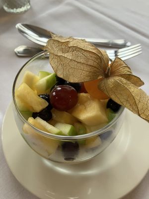 Fruit salad  at Glaramara Hotel in Keswick