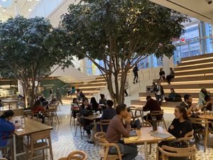 Inside food court  at Kotti Berliner Doner Kebab in New York City