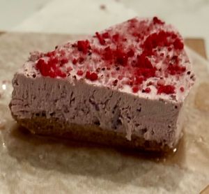 Strawberry cheesecake at Ready Set Raw in Sarasota