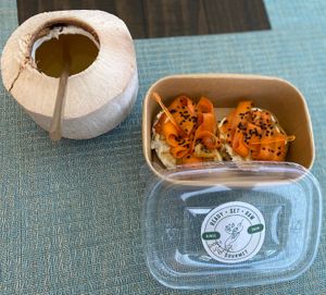 Bagel w lox at Ready Set Raw in Sarasota