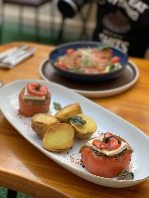 Rocoto Relleno🇵🇪 Tradicional Peruvian dish, originally from Arequipa ✨  at Yurakuna in Arequipa