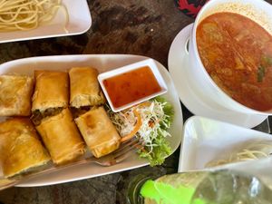 Vegetable spring rolls   at Majestic Bar Koh Lanta in Koh Lanta