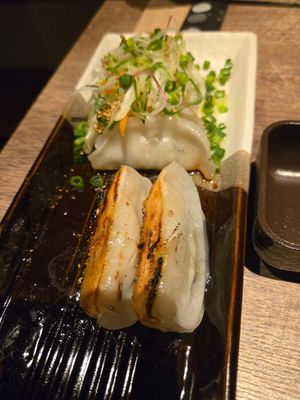 Vegan dumplings at Osaka Engine - 大阪エンジン in Osaka