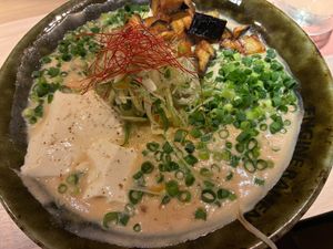 Spicy vegan ramen at OSAKA ENGINE RAMEN in Osaka