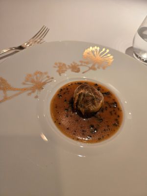 Truffle wrapped in Yuba. My first time to have an entire truffle! at Les Saisons in Tokyo