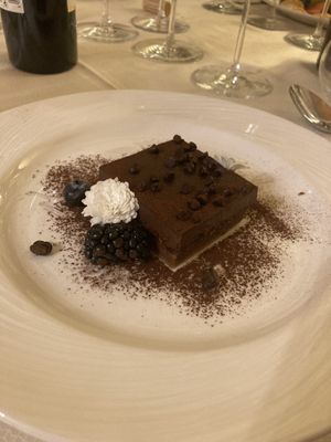 Dolce al cioccolato  at Ristorante Borgo Antico in Verona