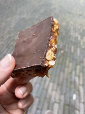 Vegan “Snickers"  at KLUTS in Utrecht