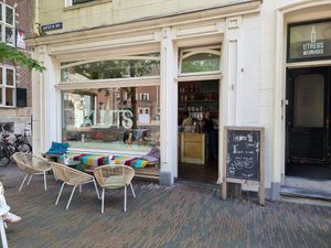 Outside, terrace at KLUTS in Utrecht