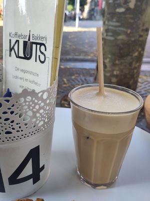 Iced coffee at KLUTS in Utrecht