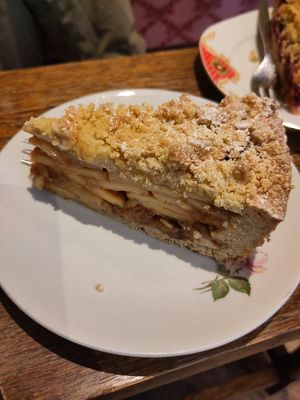 Apple crumble cake (good, but not one of my favourites here) at KLUTS in Utrecht