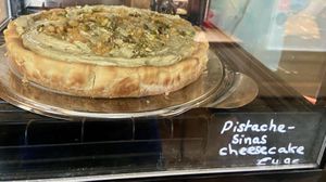 Friday 22 Nov 2024. The orange/pistachio cheesecake was decent, but I prefer their red fruit cheesecakes. at KLUTS in Utrecht