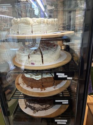 The top pie is new: gluten-free coconut/chocolate pie  at KLUTS in Utrecht