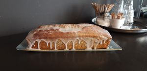 Vegan lemon poppy seed cake  at KLUTS in Utrecht