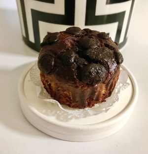 Banana rhythm protein muffin at Groove in Dubai