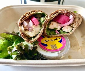 Tofu shawarma  at Groove in Dubai