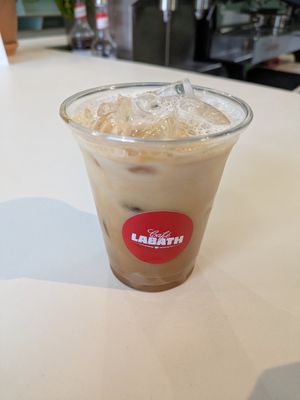 Chai latte at Café Labath   in Barcelona